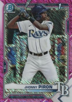 2021 Bowman Chrome - Prospects Fuchsia Shimmer Refractor #BCP-239 Jhonny Piron Front