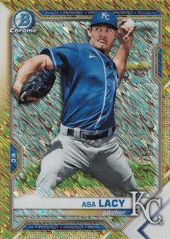 2021 Bowman Chrome - Prospects Gold Shimmer Refractor #BCP-194 Asa Lacy Front