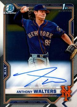 2021 Bowman Chrome - Prospect Autographs #CPA-AW Anthony Walters Front