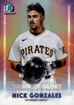 2021 Bowman Chrome - Dawn of Glory #DOG-5 Nick Gonzales Front