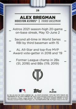 2022 Topps Tribute #28 Alex Bregman Back