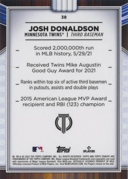 2022 Topps Tribute #38 Josh Donaldson Back
