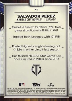 2022 Topps Tribute #41 Salvador Perez Back