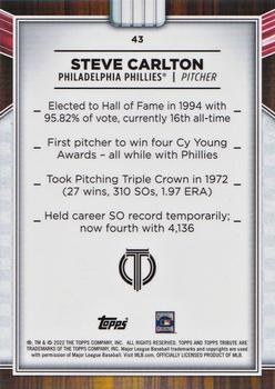 2022 Topps Tribute #43 Steve Carlton Back