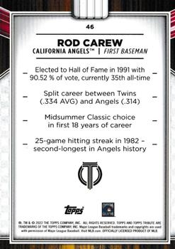 2022 Topps Tribute #46 Rod Carew Back