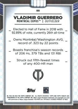 2022 Topps Tribute #88 Vladimir Guerrero Back