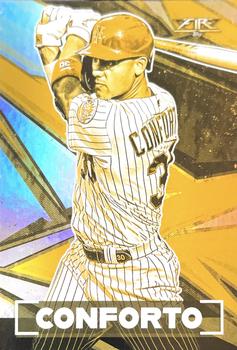 2021 Topps Fire - Gold Minted #131 Michael Conforto Front