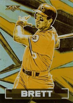 2021 Topps Fire - Gold Minted #179 George Brett Front