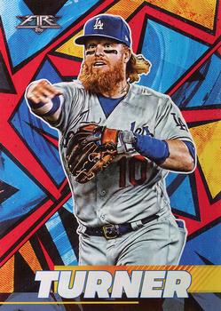 2021 Topps Fire - Flame #111 Justin Turner Front