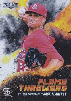 2021 Topps Fire - Flame Throwers #FT-7 Jack Flaherty Front
