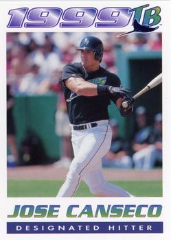 1999 GTE Tampa Bay Devil Rays #6 Jose Canseco Front