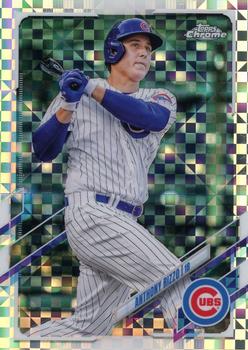 2021 Topps Chrome - X-Fractor #165 Anthony Rizzo Front