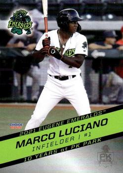2021 Choice Eugene Emeralds #17 Marco Luciano Front