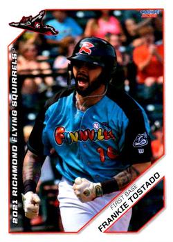 2021 Choice Richmond Flying Squirrels #30 Frankie Tostado Front