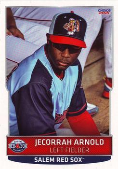 2021 Choice Salem Red Sox #01 Jecorrah Arnold Front