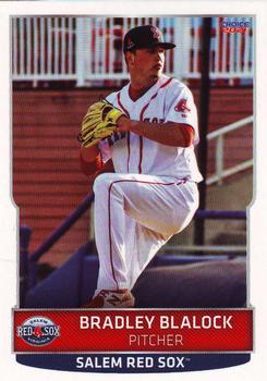 2021 Choice Salem Red Sox #03 Bradley Blalock Front