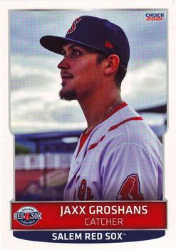 2021 Choice Salem Red Sox #12 Jaxx Groshans Front