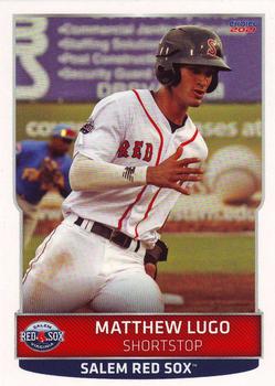 2021 Choice Salem Red Sox #15 Matthew Lugo Front