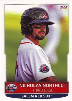 2021 Choice Salem Red Sox #19 Nicholas Northcut Front