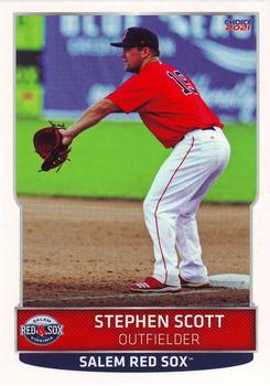 2021 Choice Salem Red Sox #25 Stephen Scott Front