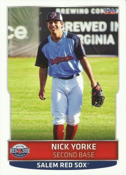 2021 Choice Salem Red Sox #29 Nick Yorke Front