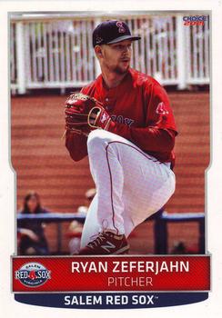 2021 Choice Salem Red Sox #30 Ryan Zeferjahn Front