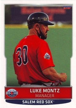 2021 Choice Salem Red Sox #32 Luke Montz Front