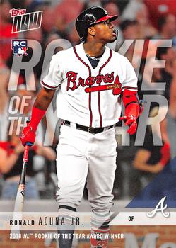 2018 Topps Now - Award Winners #AW-2 Ronald Acuna Jr. Front