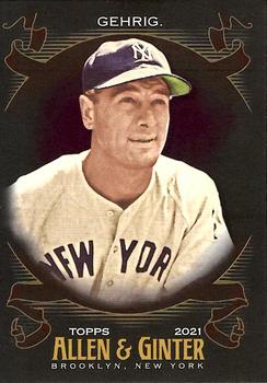 2021 Topps Allen & Ginter X #119 Lou Gehrig Front