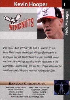2011 Wichita Wingnuts #NNO Kevin Hooper Back