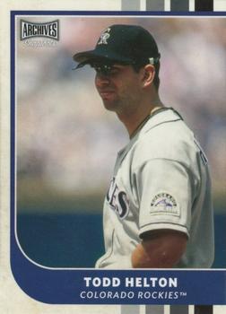 2021 Topps Archives Snapshots #42 Todd Helton Front