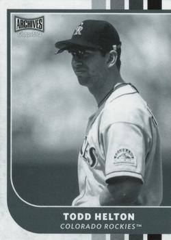 2021 Topps Archives Snapshots - Black & White #42 Todd Helton Front