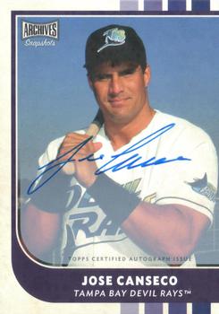 2021 Topps Archives Snapshots - Base Autographs #12 Jose Canseco Front