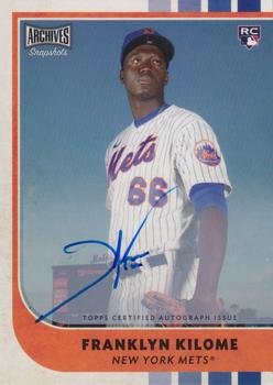 2021 Topps Archives Snapshots - Base Autographs #17 Franklyn Kilome Front