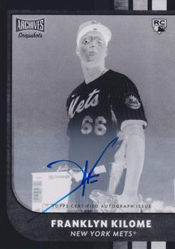 2021 Topps Archives Snapshots - Base Autographs Negative Inverse #17 Franklyn Kilome Front