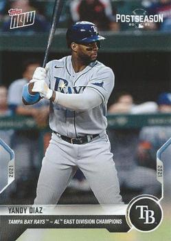 2021 Topps Now Postseason Tampa Bay Rays #PS-33 Yandy Diaz Front