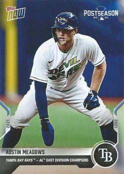 2021 Topps Now Postseason Tampa Bay Rays #PS-40 Austin Meadows Front