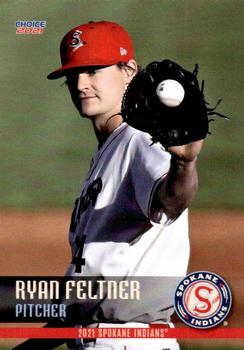 2021 Choice Spokane Indians #16 Ryan Feltner Front