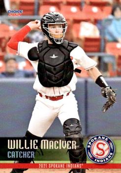 2021 Choice Spokane Indians #25 Willie MacIver Front