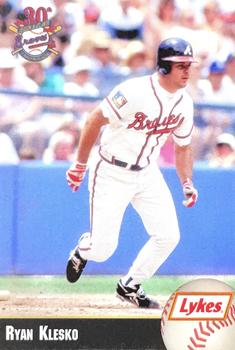 1995 Lykes Atlanta Braves #NNO Ryan Klesko Front