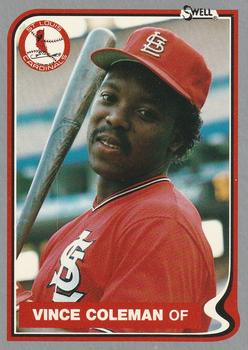 1987 Swell Prototypes #600 Vince Coleman Front
