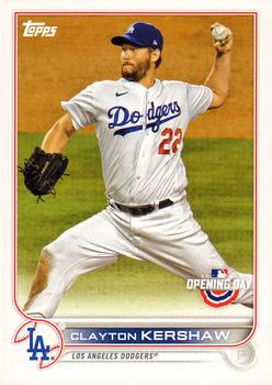 2022 Topps Opening Day #15 Clayton Kershaw Front