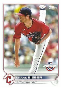 2022 Topps Opening Day #164 Shane Bieber Front
