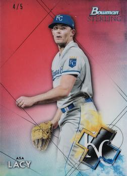 2021 Bowman Sterling - Red Refractor #BSP-4 Asa Lacy Front