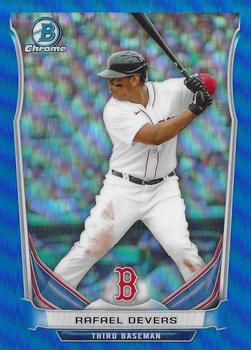 2021 Bowman Sterling - Sterling Recollections Blue Refractor #SR-RD Rafael Devers Front