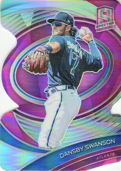 2021 Panini Spectra - Neon Pink Die Cut #59 Dansby Swanson Front