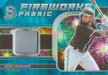 2021 Panini Spectra - Fireworks Fabric Neon Blue #FF-EH Eric Hosmer Front