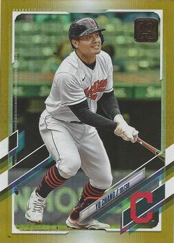 2021 Topps Update - Gold Foil #US328 Yu Chang Front