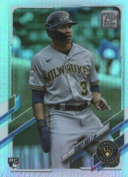 2021 Topps Update - Rainbow Foil #US93 Corey Ray Front