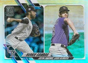 2021 Topps Update - Rainbow Foil #US141 Lucas Gilbreath / Justin Lawrence Front